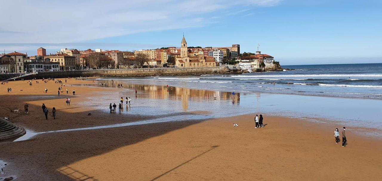 Ferienwohnung Casa Lantoxana Gijón Exterior foto