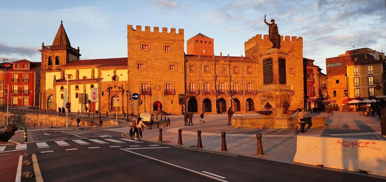 Ferienwohnung Casa Lantoxana Gijón Exterior foto